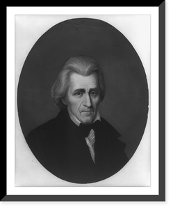 Andrew Jackson, head-and-shoulders portrait, facing slightly right, Vintage Poster