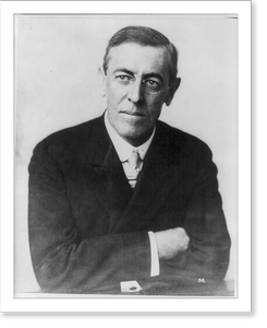 Vintage Portrait - Woodrow Wilson, bust portrait, facing slightly left
