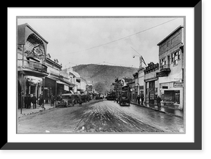 Historic Framed Print, Main Street, looking East, Yreka, California,  17-7/8" x 21-7/8"