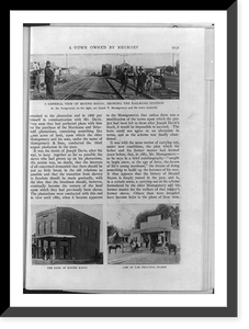 Gen. view of Mound Bayou, Miss. showing rr sta. with Isaiah, Historic Reproduction