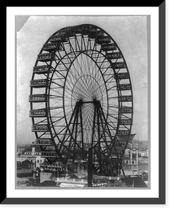 Ferris wheel at the Chicago World's Fair, Vintage Poster