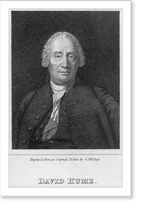 Antique Portrait - David Hume, bust portrait, facing right, 1711