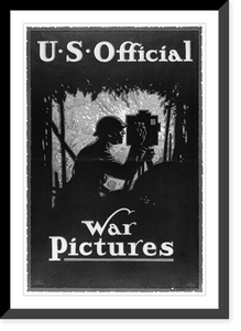 Historic Framed Print, U.S. official war pictures.Louis Fancher '17' ; The Hegeman Print N.Y.,  17-7/8" x 21-7/8"