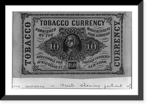 Tobacco currency - furnished by the manufacturers Pearl & Obreight, Antique Print