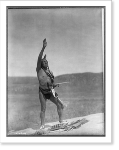 Antique Photo Print - Invocation. Sioux - Vintage Wall Art Gift