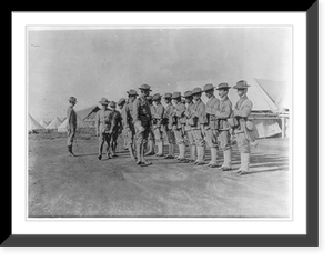 American military installations and activities in the Philippine Islands, ca. 1885 to 1925: Gen. John J. Pershing inspecting Hospital Corps at Camp Vicars Classic, Vintage Poster