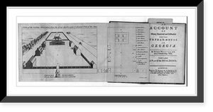 Historic Framed Print, An Account of. the orphanage in Georgia, 1741,  17-7/8" x 21-7/8"