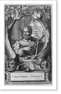 Antique Portrait - Columbus - Christopher 1451-1506, bust portrait