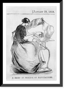 A skirt in the process of manufacture, Historic Print
