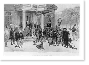 Antique Photo Print - Boston - boys and General Gage.Henry Bacon, pinx