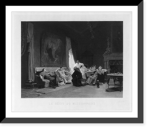 Antique Photo Print - Le recit du missionnaire - Vintage Wall Art Gift