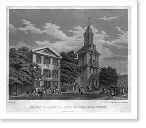 Historic Architecture - Boston - Chauncy Hall School & First, 1857