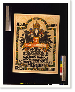 Jeder zeichne 7. Kriegsanleihe. Arch. Georg Berger Wien, Historic Reproduction