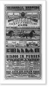 Vintage Americana Print - Chicago - Inaugural Meeting, 1878