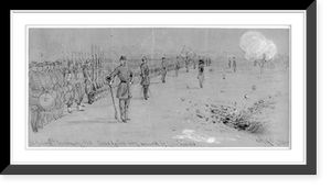 Col. Graham's 5th Excelsior reg. U.S.V. Shelled while being reviewed by Gen. Sickles, Antique Wall Art