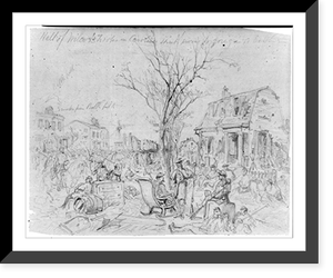 Halt of Wilcox's Troops in Caroline street prevoussic to going in to battle, Historic Reproduction