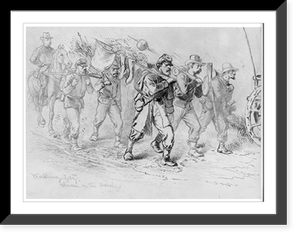 Washing day. Column on the march, Vintage Wall Art