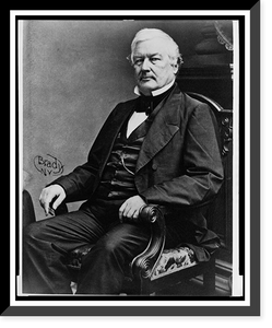 Historic Framed Print, [Millard Fillmore, three-quarter length portrait, seated, facing left].Brady, N.Y.,  17-7/8" x 21-7/8"