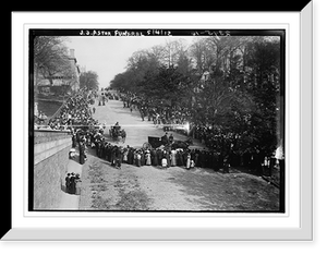 Historic Framed Print, J.S. Astor funeral, 5/4/12,  17-7/8" x 21-7/8"