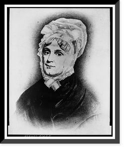 Historic Framed Print, [Mrs. William Henry Harrison, head-and-shoulders portrait, facing left],  17-7/8" x 21-7/8"