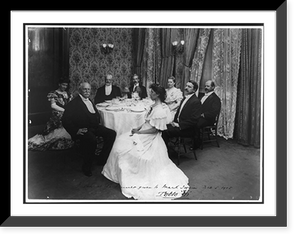 Guests at the dinner given to Mark Twain, Dec. 5, 1905. Table D Classic, Historic Print
