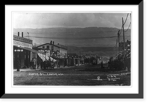 Center Street, Casper, Wyoming, Antique Print