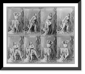 Adah Isaacs Menken, 1835-1868, composite portrait of eight photos of her in French Spy"", Antique Wall Art