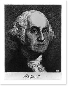 Historic Portrait - George Washington, head and shoulders portrait