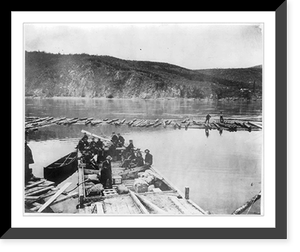 Dawson City - scow with Signal Corps outfit, 1901, Vintage Print