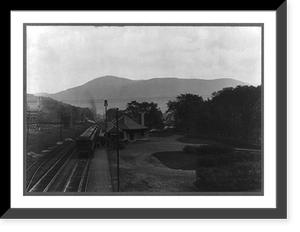 Vintage Building Photo - Williamstown, Massachusetts - Train in Railroad