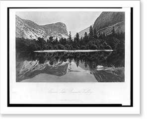 Antique Scenic Print - Yosemite - Mirror Lake, Valley