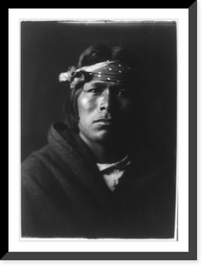 Historic Framed Print, An Acoma man,  17-7/8" x 21-7/8"