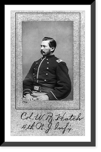 W.B. Hatch, (Col. 4th N.J. Infantry), half length, seated, facing left Classic, Vintage Wall Art