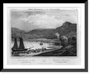 Historic Framed Print, Haverstraw Landing on the Hudson River [N.Y.],  17-7/8" x 21-7/8"