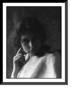 Historic Framed Print, [Woman in drapery with hoop earrings],  17-7/8" x 21-7/8"