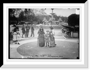 Historic Framed Print, Osgood Field, Mrs. Field, and Mrs. W.B. Osgood Field,  17-7/8" x 21-7/8"