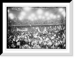 Historic Framed Print, Convention in session, 3AM - Clark Demonstration,  17-7/8" x 21-7/8"