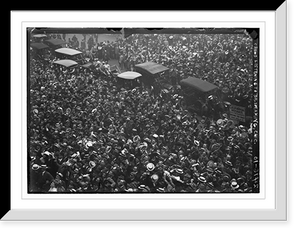 Historic Framed Print, Crowd listening to T.R. speak, Chicago,  17-7/8" x 21-7/8"