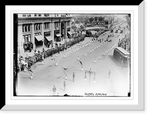Historic Framed Print, Olympic parade - 2,  17-7/8" x 21-7/8"