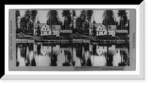 Historic Framed Print, Crystal Lake house. 90 miles from Sacramento,  17-7/8" x 21-7/8"