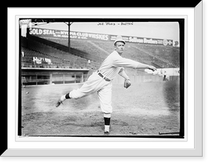 Historic Framed Print, Joe Wood, Boston AL at Fenway Park, Boston (baseball),  17-7/8" x 21-7/8"