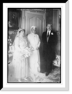 Historic Framed Print, Princess Aspacia, Prince Christopher and Dowager Queen of Greece,  17-7/8" x 21-7/8"