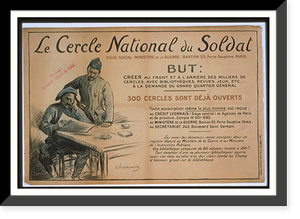 Historic Framed Print, Le Cercle National du Soldat,  17-7/8" x 21-7/8"