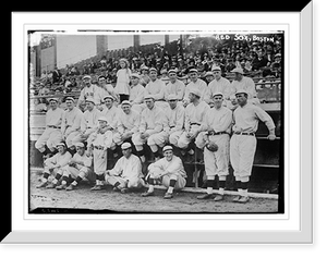 Historic Framed Print, Boston Red Sox team photo at 1912 World Series (baseball),  17-7/8" x 21-7/8"