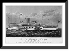 Vintage Nautical Print - Steamboats - The new excursion steamer