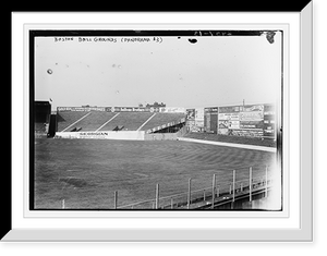 Historic Framed Print, Boston ball grounds - 1912 (panorama No. 3), 9/28/12,  17-7/8" x 21-7/8"