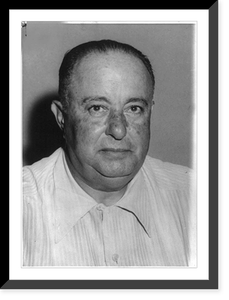 Anastasio Somoza, President of Nicaragua, 1896-1956, head and shoulders portrait, facing slightly right, Antique Print