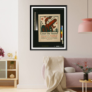 Leset die Asuw!. Rudolf Eberle, Vintage Print