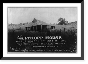 Historic Framed Print, The Phlopp House,  17-7/8" x 21-7/8"