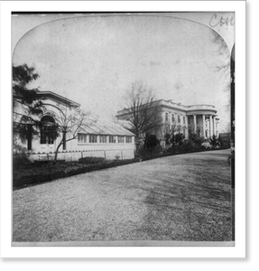 Antique Architecture - The President's House - Historic Wall Art Gift